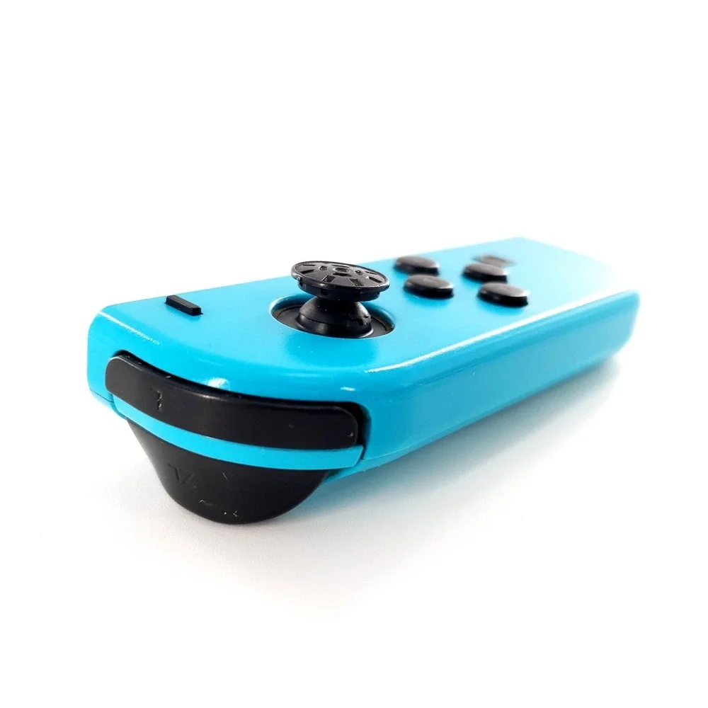 Genuine Nintendo Switch Joy-Con Left Neon Blue w/ Strap Missing Rubber Tested